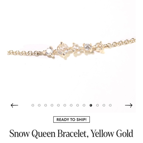 Catbird “Snow Queen” Yellow 14K Diamond Bracelet - Picture 4 of 9